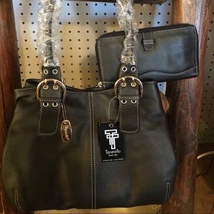 Tignanello Leather Bag and Wallet